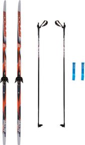 Лыжи с креплениями и палками ЦСТ Step Nordic 75 180/140
