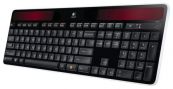 Клавиатура мультимедиа Logitech Wireless Solar Keyboard K750 Black USB (920-002938)