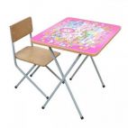 Детские столы и стулья Фея Досуг 201 Алфавит розовый