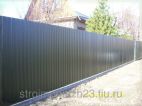 Забор металлический из профлиста высота 1.5-2.0 м