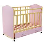 Кровать детская Вдк «Морозко» с ящиком, розовый
