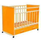 Кровать детская Вдк «Садко» с ящиком, оранжевый