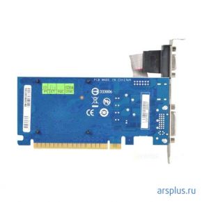 Видеокарта Gigabyte GeForce 210 (PCI-E 2.0, 1024 MB, GDDR3, 64 bit, Base: 520 MHz, 1200 MHz, 40nm, GT218, 16/8/4, БП от 300 Вт, пассивное охлаждение, низкопрофильная (с планкой), однослотовая, длина 197 мм, DirectX 10.1, Open GL 3.3, D-Sub x 1, DVI-I x 1, HDMI x 1) Retail [ GV-N210SL-1GI ] Gigabyte GeForce 210