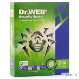 Антивирус Dr.Web Security Space PRO 1 год на 3 ПК BOX Dr.web