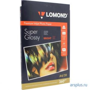 Бумага Lomond для струйных глянцевая (A4) 20 л. (260 г/м2) [ 1103101 ] Lomond