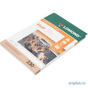 Бумага Lomond для струйных матовая (A4) 50 л. (230 г/м2) [ 0102016 ] Lomond