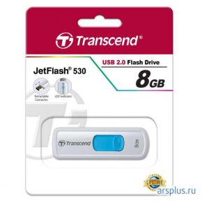 Флэш-накопитель USB2.0 8 GB Transcend JetFlash 530 Blue [ TS8GJF530 ] Transcend JetFlash 530