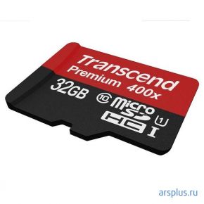 Флэш-карта microSDHC 32 GB Transcend [ TS32GUSDC10/TS32GUSDCU1 ] Transcend