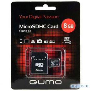 Флэш-карта microSDHC 8 GB Qumo Qumo