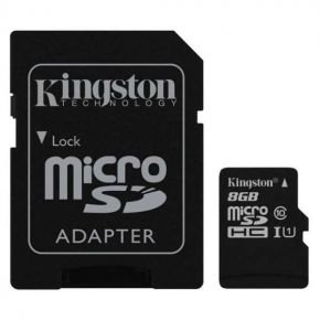 Флэш-карта microSDHC 8 GB Kingston [ SDC10G2/8GB ] Kingston