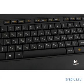 Клавиатура беспроводная Logitech  Wireless Illuminated Keyboard K800 USB Black Logitech Wireless Illuminated Keyboard K800