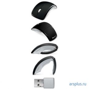 Беспроводная мышь Microsoft Wireless  ARC Mouse Black USB  черный Microsoft ARC Mouse Black USB