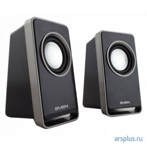 Колонки Sven 355 2.0 черный 5Вт портативные [SV-0110355BK] Sven