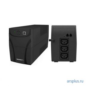 ИБП Ippon Back Power Pro NEW 600 (line-interactive розеток (C13) 3+порт RJ-11 360 Вт / 600 VA USB черный, Входной разъем питания Европейская вилка на присоединенном к ИБП шнуре) Ippon Back Power Pro NEW 600