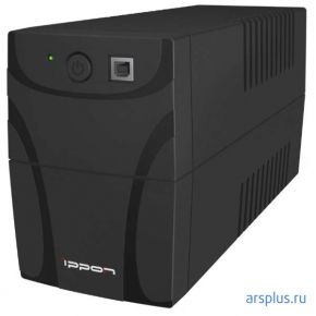 ИБП Ippon Back Power Pro NEW 700 (line-interactive, розеток (C13) 3+порт RJ-11, 420 Вт / 700 VA, USB, черный, Входной разъем питания Европейская вилка на присоединенном к ИБП шнуре) Ippon Back Power Pro NEW 700