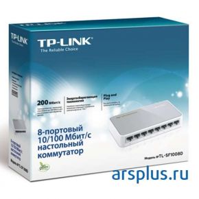 Коммутатор неуправляемый TP-Link [ TL-SF1008D ] Tp-Link