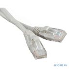 Патч-корд медный UTP Кат.5E 15 м Hyperline [ PC-LPM-UTP-RJ45-RJ45-C5e-15M-LSZH-GY ] Hyperline