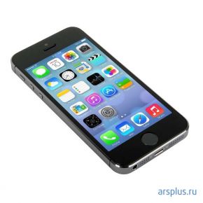 Смартфон Apple iPhone 5S 16Gb (Space Gray, моноблок, 4 , 1136x640, A7, 1.3 GHz, Flash 16 GB, ОЗУ 1 GB, GPS/A-GPS/ГЛОНАСС, 3G/LTE, Wi-Fi 802.11a/b/g/n/ac, Bluetooth 4.0, 8.0 Mpx, iOS, 1560 мА/ч, 10/250 час., 112 г, 123.8x58.6x7.6 мм) Apple iPhone 5S 16Gb