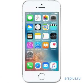 Смартфон Apple iPhone SE 16Gb (серебристый, моноблок, 4 , 1136x640, A9, Flash 16 GB, GPS/ГЛОНАСС, 3G/LTE, Wi-Fi 802.11a/b/g/n/ac, Bluetooth 4.2, 12.0 Mpx, sim карт 1, iOS 9, 14/250 час., 113 г, 124x59x8 мм) [ MLLP2RU/A ] Apple iPhone SE 16Gb