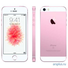 Смартфон Apple iPhone SE 64Gb (розовый, моноблок, 4 , 1136x640, A9, Flash 64 GB, GPS/ГЛОНАСС, 3G/LTE, Wi-Fi 802.11a/b/g/n/ac, Bluetooth 4.2, 12.0 Mpx, sim карт 1, iOS 9, 14/250 час., 113 г, 124x59x8 мм) [ MLXQ2RU/A ] Apple iPhone SE 64Gb