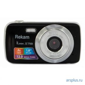 Фотоаппарат Rekam iLook S750i черный 12Mpix 1.8 SD [1108005091] Rekam
