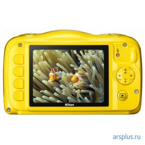 Фотоаппарат Nikon CoolPix W100 желтый 13.2Mpix Zoom3x 2.7 1080p 22Mb SDXC [VQA013K001] Nikon