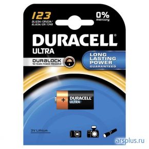 Батарейка Duracell CR123 ULTRA