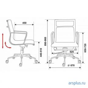 Кресло руководителя Бюрократ CH-996-Low [CH-996-LOW/007] Бюрократ