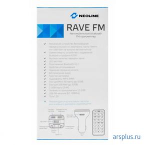 Автомобильный FM-модулятор Neoline Rave FM черный MicroSD BT USB PDU [RAVE FM] Neoline