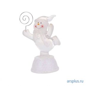 Сувенир новогодний Orient "Бегущий снеговик с держателем для визиток"