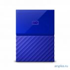 Жесткий диск WD Original USB 3.0 2Tb WDBUAX0020BBL-EEUE My Passport (5400rpm) 2.5 синий WD