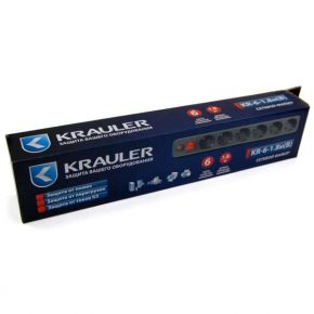 Сетевой фильтр Krauler 6 розеток черный Krauler
