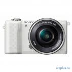 Фотоаппарат Sony Alpha A5000LW белый 20.1Mpix 3 1080p WiFi E PZ 16-50 мм F3.5-5.6 OSS NP-FW50 [ILCE5000LW.CEC] Sony