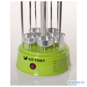 Шашлычница электрическая Kitfort KT-1402 1000Вт зеленый [KT-1402] Kitfort