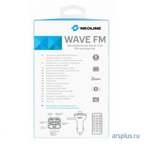 Автомобильный FM-модулятор Neoline Wave FM черный MicroSD BT USB PDU [WAVE FM] Neoline