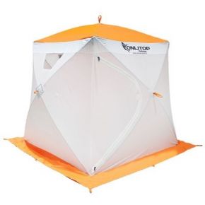 Палатка Onlitop Призма Люкс 170, 1-слойная, бело-оранжевый