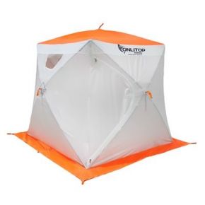 Палатка Onlitop Призма Люкс 170, 2-слойная, бело-оранжевый