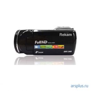 Видеокамера Rekam DVC-340 черный 1x IS el 2.7 1080p XQD Flash [2504000001] Rekam