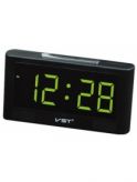 Часы будильник VST732-2 часы 220В зел.цифры