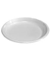 Тарелка белая одноразовая