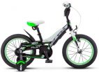 Детский велосипед для мальчиков Stels Pilot 180 10 (2018) Black green