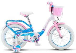 Детский велосипед Stels Pilot 190 V030 9 (2018) White pink blue