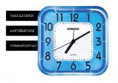 Часы будильник Centek СТ-7206 (синий)
