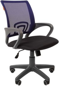 Компьютерное кресло Chairman 696 Grey TW-12/TW-05 Синее