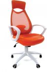 Компьютерное кресло Chairman 840 White Оранжевое