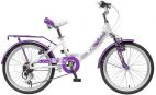 Детский велосипед для девочек Novatrack Girlish Line 20 (2015) White
