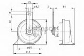 Звуковой сигнал Bosch 0986AH0502 Bosch