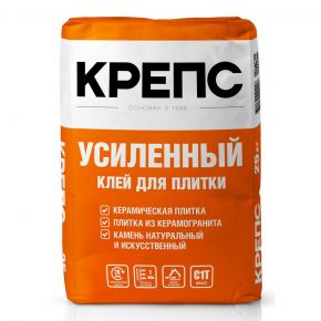 Клей для плитки (С1 T) Крепс Усиленный, 25кг